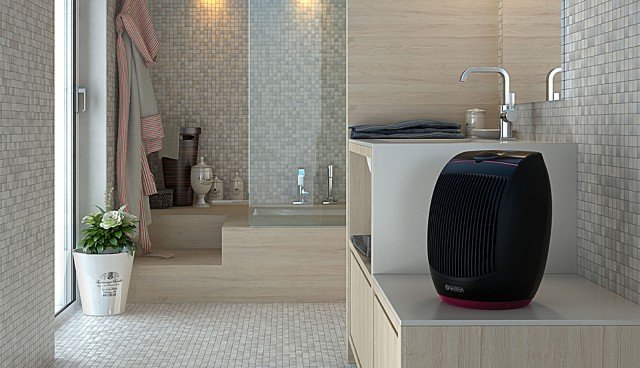 Il contrasto tra il nero dominante e gli inserti fucsia sottolinea l’eleganza del termoventilatore Normann di Olimpia Splendid dotato di meccanismo di oscillazione a 90° che garantisce una ventilazione ambientale ottimale. Ideale per il riscaldamento di locali fino a 75 mc, è dotato di timer per la programmazione da 24 ore, termostato di sicurezza, termostato ambiente e interruttore antiribaltamento. Prezzo 42,90 euro. www.olimpiasplendid.it Il contrasto tra il nero dominante e gli inserti fucsia sottolinea l’eleganza del termoventilatore Normann di Olimpia Splendid dotato di meccanismo di oscillazione a 90° che garantisce una ventilazione ambientale ottimale. Ideale per il riscaldamento di locali fino a 75 mc, è dotato di timer per la programmazione da 24 ore, termostato di sicurezza, termostato ambiente e interruttore antiribaltamento. Prezzo 42,90 euro. www.olimpiasplendid.it
