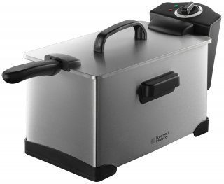 Dotata di un indicatore luminoso al neon, di avvolgicavo e piedini antiscivolo, la friggitrice Cook@Home di Russell Hobbs ha una capacità di 3,2 litri d’olio e di 1,2 kg di cibo e una potenza di 1.800 watt. Con corpo e coperchio in acciaio inox satinato, ha temperatura di funzionamento variabile dai 160° ai 190° C. Prezzo 49 euro. www.russellhobbs.it Dotata di un indicatore luminoso al neon, di avvolgicavo e piedini antiscivolo, la friggitrice Cook@Home di Russell Hobbs ha una capacità di 3,2 litri d’olio e di 1,2 kg di cibo e una potenza di 1.800 watt. Con corpo e coperchio in acciaio inox satinato, ha temperatura di funzionamento variabile dai 160° ai 190° C. Prezzo 49 euro. www.russellhobbs.it