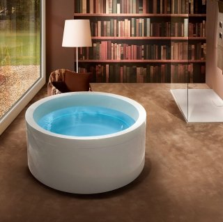 vasca idromassaggio tonda Dream di Treesse con Ghost System®, vasca idromassaggio tonda Dream di Treesse con Ghost System®,