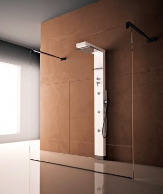 colonna multifunzione Elle 220 Top di Treesse con jet massaggio verticale e soffione da 30 x 30 cm colonna multifunzione Elle 220 Top di Treesse con jet massaggio verticale e soffione da 30 x 30 cm