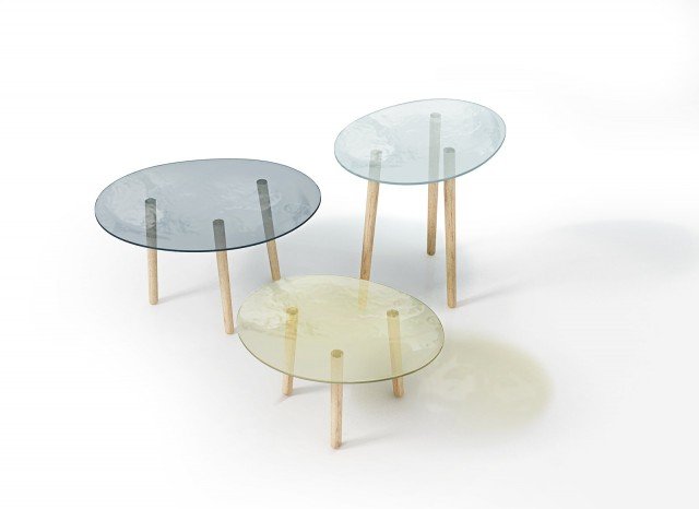 Delicate sfumature pastello per i piani dei tavolini Isole di Ivv: sono realizzati in vetro e hanno forme irregolari come opere d’arte. Esili gambe in legno naturale completano la struttura. I formati disponibili sono tre. Misurano L 50 x P 38 x H 47 cm, L 60 x P 45 x H 37 cm e L 50 x P 38 x H 31 cm. www.ivvnet.it Delicate sfumature pastello per i piani dei tavolini Isole di Ivv: sono realizzati in vetro e hanno forme irregolari come opere d’arte. Esili gambe in legno naturale completano la struttura. I formati disponibili sono tre. Misurano L 50 x P 38 x H 47 cm, L 60 x P 45 x H 37 cm e L 50 x P 38 x H 31 cm. www.ivvnet.it