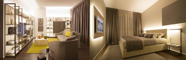 Soggiorno e camera di appartamenti a CityLife – Milano, progettati dall’architetto Matteo Nunziati e arredati da Natevo. Soggiorno e camera di appartamenti a CityLife – Milano, progettati dall’architetto Matteo Nunziati e arredati da Natevo.
