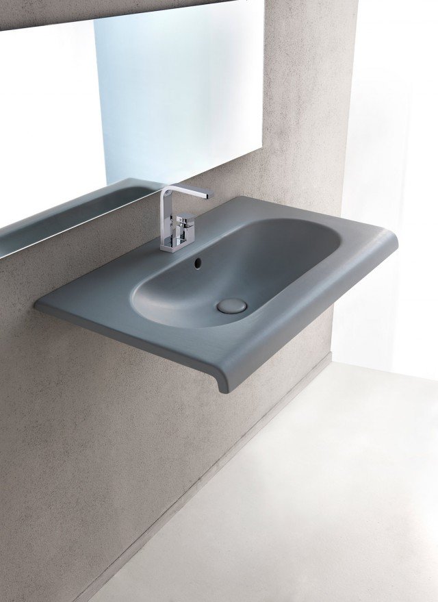 collezione di lavandini bagno Fluid di Ceramica Cielo disegnata da Marco Piva collezione di lavandini bagno Fluid di Ceramica Cielo disegnata da Marco Piva