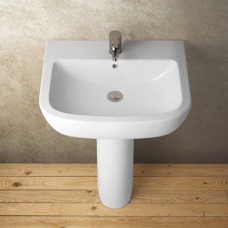 lavandino a colonna Gemma 2 di Ceramica Dolomite in ceramica sanitaria bianca lavandino a colonna Gemma 2 di Ceramica Dolomite in ceramica sanitaria bianca