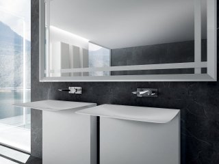lavandino bagno da terra Milestone di Teuco realizzato in Duralight® lavandino bagno da terra Milestone di Teuco realizzato in Duralight®