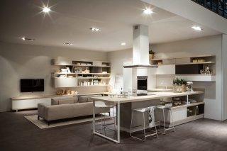CUCINA E SOGGIORNO INTEGRATI AL MASSIMO Foodshelf di Scavolini CUCINA E SOGGIORNO INTEGRATI AL MASSIMO Foodshelf di Scavolini