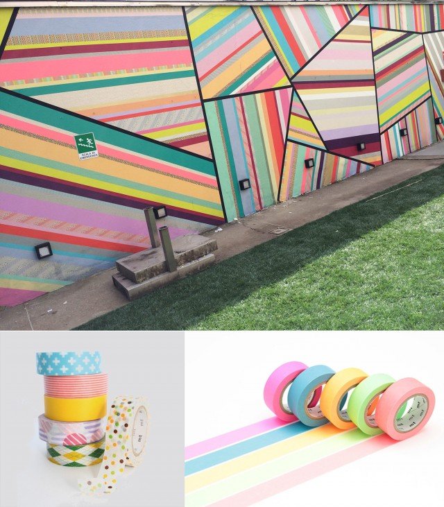 Muro decorato con nastri MT Casa di MT Masking Tape (distr. Mundel, Tel. 02/347830, www.nastrimt.com, info@mundelsrl.com), alla Mediateca Santa Teresa di via Moscova 28 - Brera Design District Milano. Muro decorato con nastri MT Casa di MT Masking Tape (distr. Mundel, Tel. 02/347830, www.nastrimt.com, info@mundelsrl.com), alla Mediateca Santa Teresa di via Moscova 28 - Brera Design District Milano.