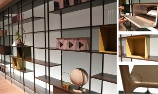 Parete attrezzata Wind di Rimadesio, design G. Bavuso