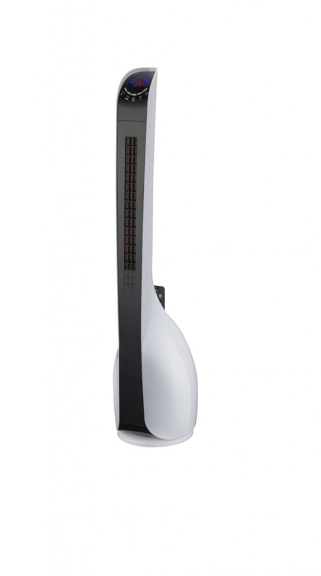Il ventilatore a torre AR5T90RE di Ardes, alto 90 cm funziona con una tecnologia senza pale, che garantisce ottime performance e silenziosità. Può essere regolato su 3 funzioni di utilizzo: normale, effetto brezza e notturno e è dotato di display digitale con indicazione della temperatura e timer. Prezzo 119,90 euro. www.ardes.it Il ventilatore a torre AR5T90RE di Ardes, alto 90 cm funziona con una tecnologia senza pale, che garantisce ottime performance e silenziosità. Può essere regolato su 3 funzioni di utilizzo: normale, effetto brezza e notturno e è dotato di display digitale con indicazione della temperatura e timer. Prezzo 119,90 euro. www.ardes.it