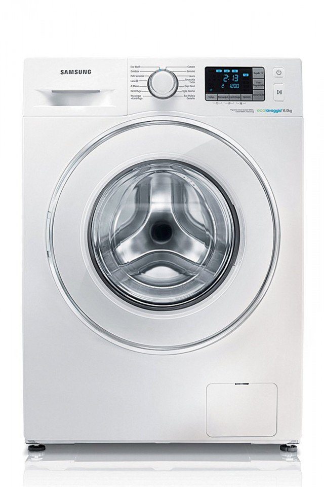 È dotata del sistema Ecolavaggio la lavatrice da 6 kg in classe A++. L’applicazione per Smartphone Smart Check segnala eventuali anomalie. Misura L 60 x P 40 x H 85 cm. Costa 449 euro Crystall Gloss Slim WF 60F4E 5W2W di Samsung, www.samsung.com/it È dotata del sistema Ecolavaggio la lavatrice da 6 kg in classe A++. L’applicazione per Smartphone Smart Check segnala eventuali anomalie. Misura L 60 x P 40 x H 85 cm. Costa 449 euro Crystall Gloss Slim WF 60F4E 5W2W di Samsung, www.samsung.com/it