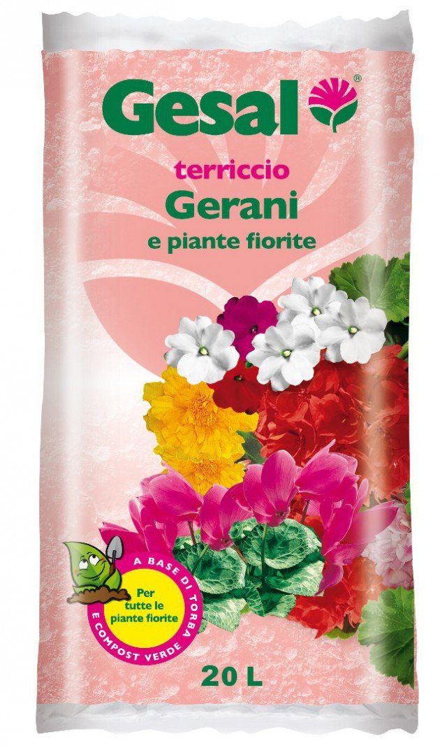 terriccio per Gerani e piante fiorite gesal è ideale per tutti i tipi di pelargoni terriccio per Gerani e piante fiorite gesal è ideale per tutti i tipi di pelargoni