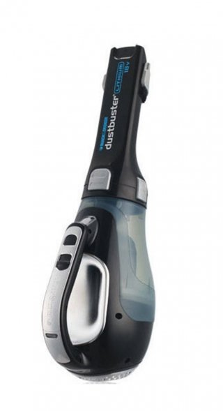 L’aspiratore ad azione ciclonica Dustbuster Litio DV1810EL di Black& Decker (prezzo 119,90 euro) con doppio sistema di filtraggio funziona con batterie al litio. www.blackanddecker.it L’aspiratore ad azione ciclonica Dustbuster Litio DV1810EL di Black& Decker (prezzo 119,90 euro) con doppio sistema di filtraggio funziona con batterie al litio. www.blackanddecker.it