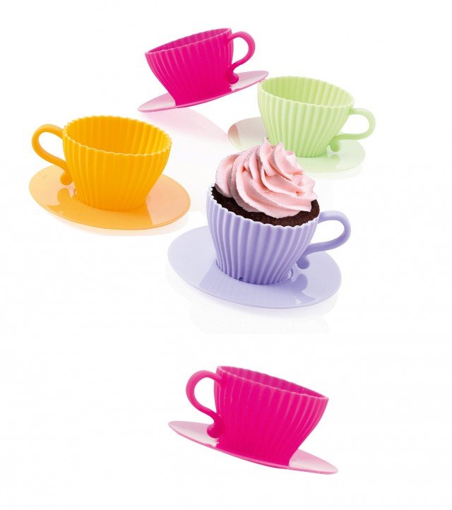 stampi in silicone, Art. 55519 di Brandani a forma di tazzina stampi in silicone, Art. 55519 di Brandani a forma di tazzina