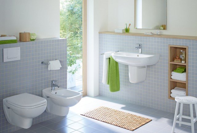 lavandino bagno e sanitari serie D-Code di Duravit in ceramica sanitaria bianca lavandino bagno e sanitari serie D-Code di Duravit in ceramica sanitaria bianca