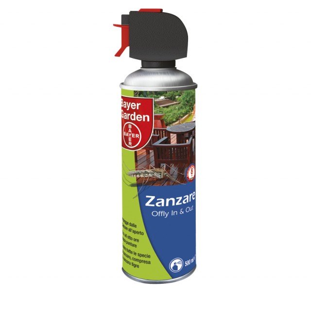 Offly In & Out di Bayer Garden è un prodotto specifico per proteggere dalle zanzare Offly In & Out di Bayer Garden è un prodotto specifico per proteggere dalle zanzare