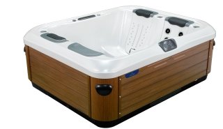 minipiscina da esterno A5L della Linea Premium di Villeroy & Boch con bordo molto ridotto e superficie del guscio acrilico resistente ai raggi UV minipiscina da esterno A5L della Linea Premium di Villeroy & Boch con bordo molto ridotto e superficie del guscio acrilico resistente ai raggi UV