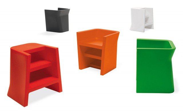 Upgrade di Diemmebi Home è una poltroncina che, una volta girata, può essere usata come scaletta e può reggere fino a 130 Kg. É realizzata in materiale plastico completamente riciclabile. Misura L 59 x P 50 x H 60 cm. Prezzo 157,50 euro. HYPERLINK "http://www.diemmebi.com" www.diemmebi.com Upgrade di Diemmebi Home è una poltroncina che, una volta girata, può essere usata come scaletta e può reggere fino a 130 Kg. É realizzata in materiale plastico completamente riciclabile. Misura L 59 x P 50 x H 60 cm. Prezzo 157,50 euro. HYPERLINK "http://www.diemmebi.com" www.diemmebi.com