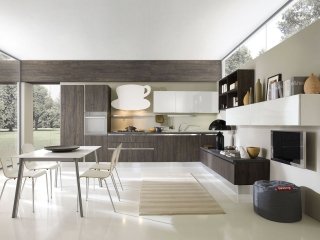 cucina lineare con ante lisce Erika di Aran Cucine cucina lineare con ante lisce Erika di Aran Cucine