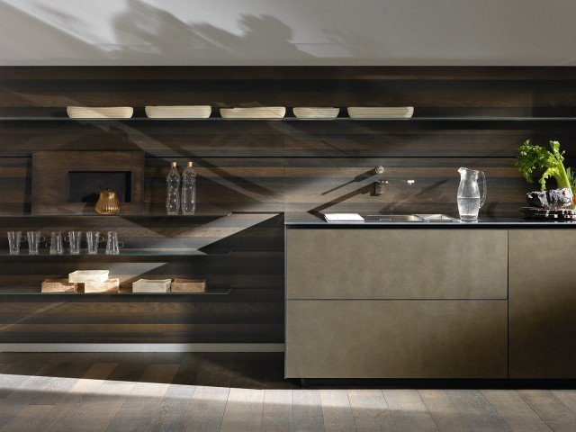 cucina con ante lisce supersottili Riclantica di Valcucine cucina con ante lisce supersottili Riclantica di Valcucine
