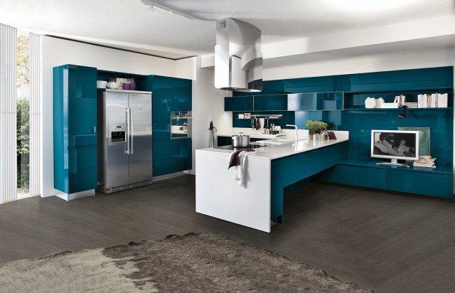 cucina color petrolio Bring Color di Stosa Cucine cucina color petrolio Bring Color di Stosa Cucine