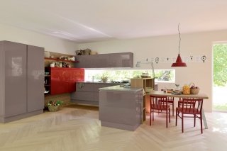 cucina con ante lisce Extra.go di Veneta Cucine cucina con ante lisce Extra.go di Veneta Cucine