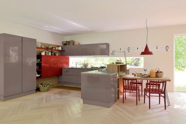 cucina con ante lisce Extra.go di Veneta Cucine cucina con ante lisce Extra.go di Veneta Cucine