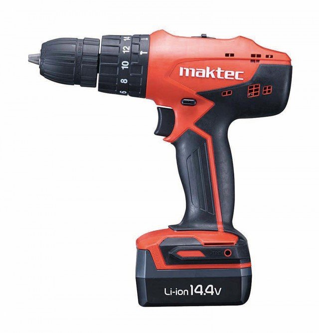 Equipaggiato con batterie Li-ion da 1,1Ah, il trapano è dotato di interruttore elettronico e di due velocità meccaniche. Esclusa Iva costa 200 euro MT080E linea Maktec di Makita Equipaggiato con batterie Li-ion da 1,1Ah, il trapano è dotato di interruttore elettronico e di due velocità meccaniche. Esclusa Iva costa 200 euro MT080E linea Maktec di Makita
