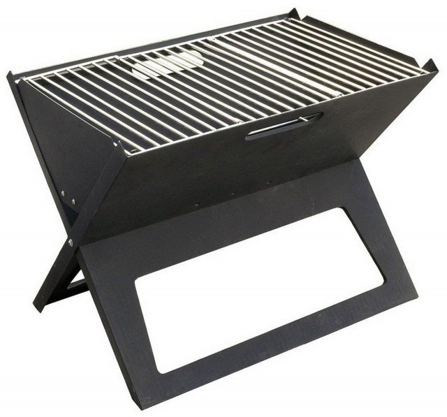 Perfetto per il pranzo in balcone o giardino, una volta aperto il barbecue pieghevole di Goolp ha una superficie di cottura di 45x30 cm e griglia in acciaio. E’ alimentato a carbonella. Chiuso occupa uno spazio veramente ridotto con un ingombro di soli 4 cm e con le basi che si trasformano in pratiche maniglie per il trasporto. Prezzo 49,50 euro. www.goolp.it Perfetto per il pranzo in balcone o giardino, una volta aperto il barbecue pieghevole di Goolp ha una superficie di cottura di 45x30 cm e griglia in acciaio. E’ alimentato a carbonella. Chiuso occupa uno spazio veramente ridotto con un ingombro di soli 4 cm e con le basi che si trasformano in pratiche maniglie per il trasporto. Prezzo 49,50 euro. www.goolp.it
