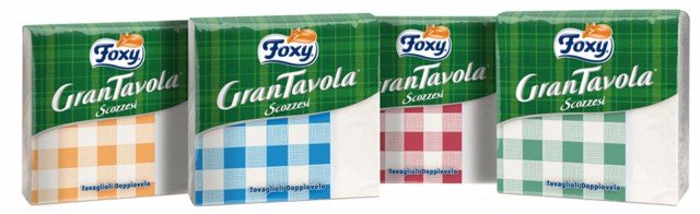 tovaglioli doppiovelo di alta qualità Foxy Gran Tavola Scozzesi tovaglioli doppiovelo di alta qualità Foxy Gran Tavola Scozzesi