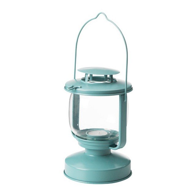 lanterna per candeline Morkt di Ikea azzurra lanterna per candeline Morkt di Ikea azzurra