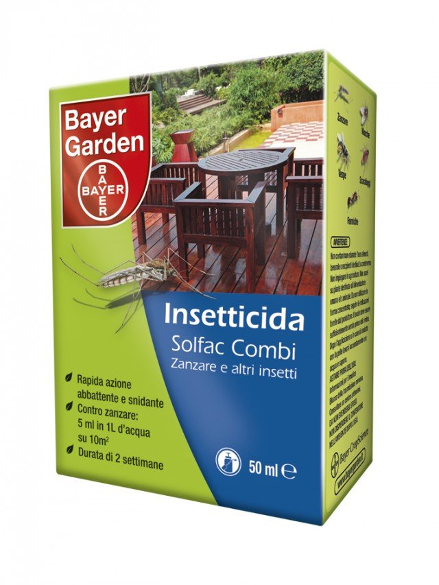 insetticida a rapida azione senza solventi e inodore Solfac Combi di Bayer Garden insetticida a rapida azione senza solventi e inodore Solfac Combi di Bayer Garden