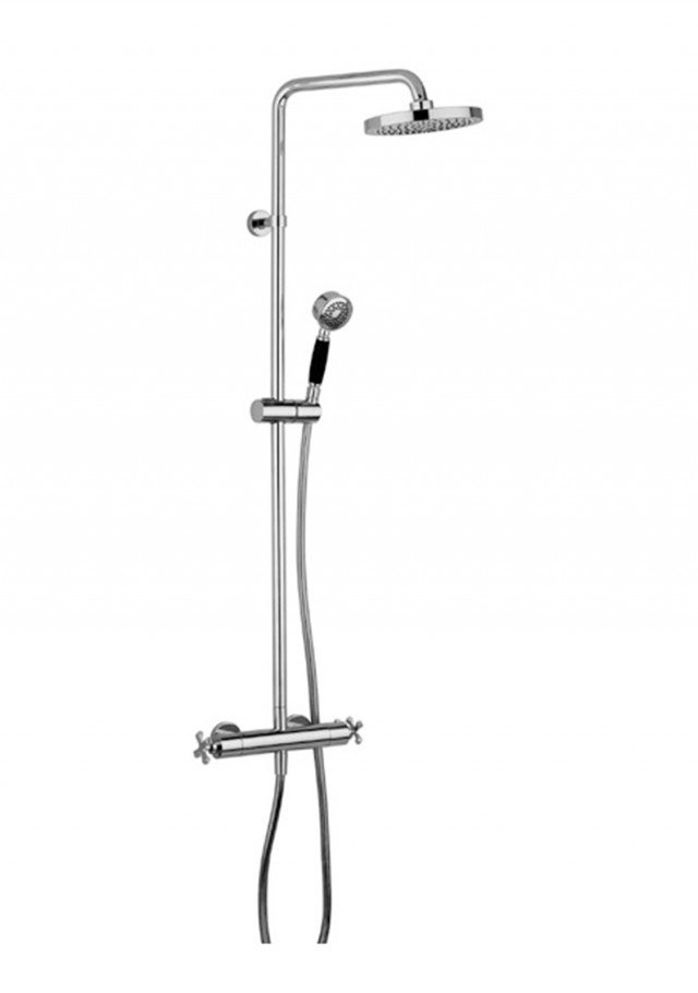 miscelatore termostatico in estetica cromo della serie Carlos Primero di Nobili Rubinetterie miscelatore termostatico in estetica cromo della serie Carlos Primero di Nobili Rubinetterie