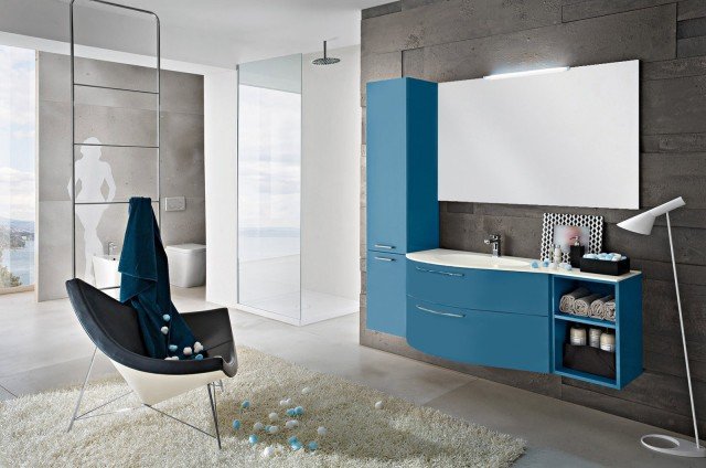 mobile bagno Play di Cerasa largo 95 cm con lavabo integrato mobile bagno Play di Cerasa largo 95 cm con lavabo integrato