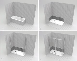 sistema bagno per vasca e doccia G-magic di Grandform sistema bagno per vasca e doccia G-magic di Grandform