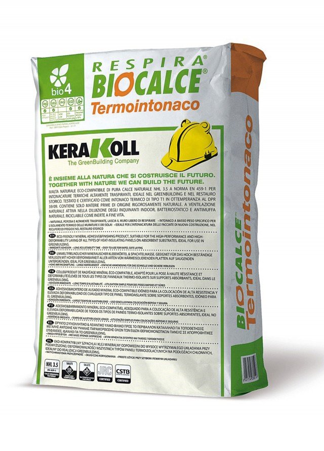 intonaco termico Biocalce® Termointonaco di Kerakoll intonaco termico Biocalce® Termointonaco di Kerakoll