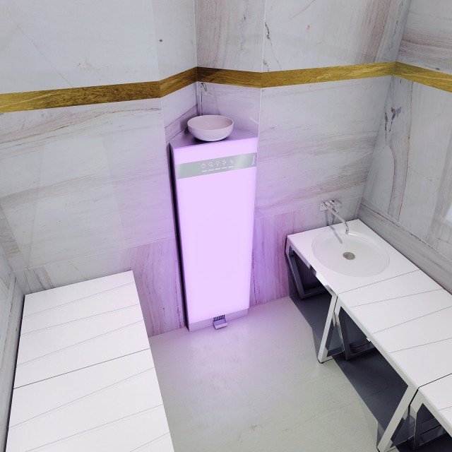 generatore angolare di vapore bagno Luxxor Hammam di Stenal generatore angolare di vapore bagno Luxxor Hammam di Stenal