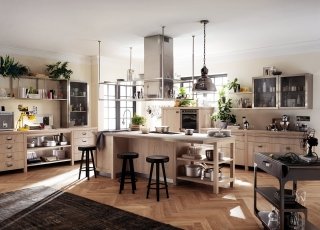 Cucina con bancone snack e isola Diesel Social Kitchen di Scavolini Cucina con bancone snack e isola Diesel Social Kitchen di Scavolini