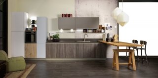 cucina con sistema aperto a gola Maya di Stosa cucina con sistema aperto a gola Maya di Stosa