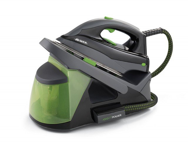 L’ampio serbatoio da 1,5 litri a ricarica continua, nel ferro Eco Power 6430 di Ariete elimina i tempi di attesa e assicura una grande autonomia. Ha cartuccia anticalcare estraibile, potenza di 2.000 watt, funzione di vapore continuo per eliminare le pieghe più ostinate e vapore verticale per stirare capi direttamente sulle grucce. E’ comodo grazie al vano raccogli cavo e alla maniglia per essere trasportato. Prezzo: 99 euro. www.ariete.net L’ampio serbatoio da 1,5 litri a ricarica continua, nel ferro Eco Power 6430 di Ariete elimina i tempi di attesa e assicura una grande autonomia. Ha cartuccia anticalcare estraibile, potenza di 2.000 watt, funzione di vapore continuo per eliminare le pieghe più ostinate e vapore verticale per stirare capi direttamente sulle grucce. E’ comodo grazie al vano raccogli cavo e alla maniglia per essere trasportato. Prezzo: 99 euro. www.ariete.net
