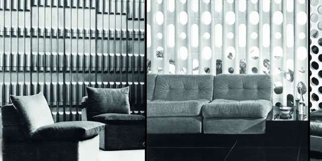 Immagini d'archivio in bianco e nero, anni '70 “Ceramica in Architettura”. A Roma fino al 12 settembre