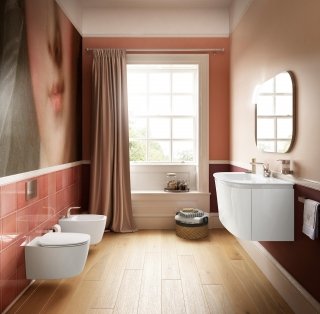 sanitari sospesi bagno filo muro collezione Dea di Ideal Standard in ceramica bianca sanitaria sanitari sospesi bagno filo muro collezione Dea di Ideal Standard in ceramica bianca sanitaria