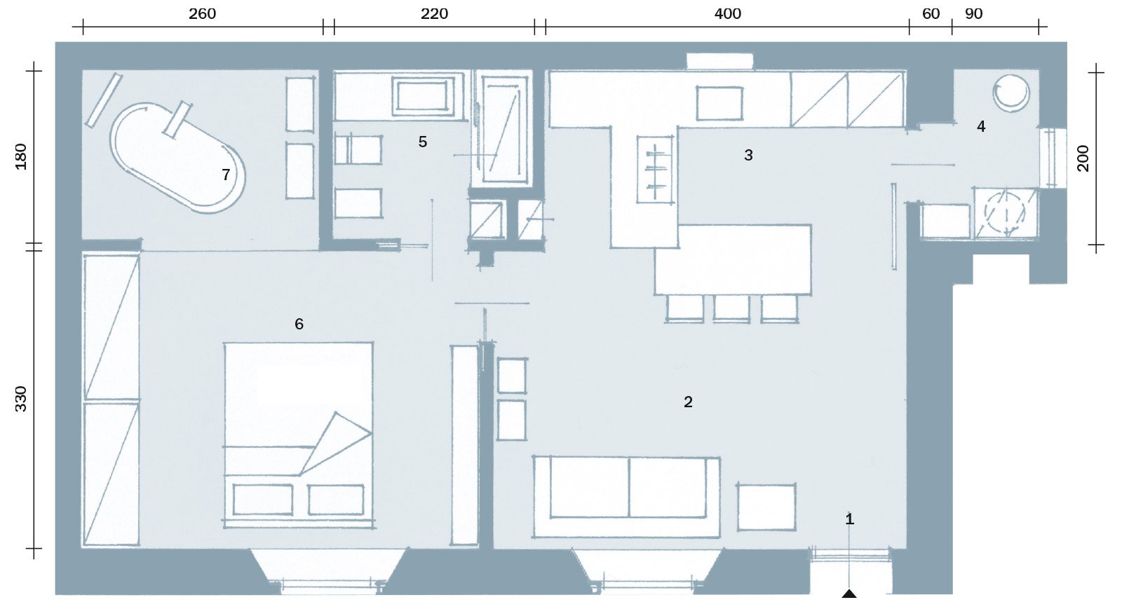 50 mq: obiettivo massimo comfort cose di casa Progetto casa 50 mq