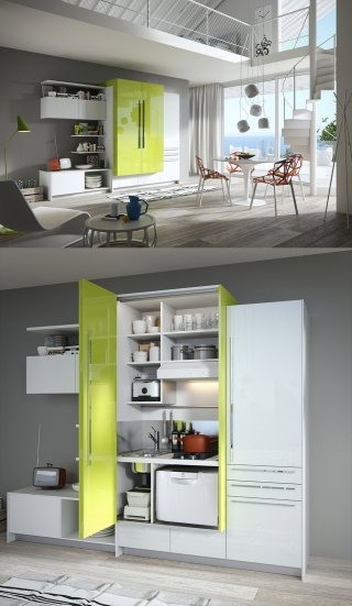 mini-cucina MiniSystem di Snaidero mini-cucina MiniSystem di Snaidero