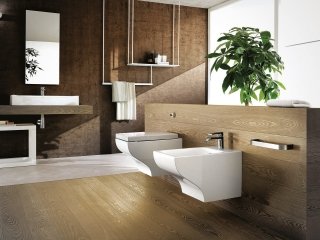 wc e bidet sospesi a filo muro collezione Kinea di Teuco wc e bidet sospesi a filo muro collezione Kinea di Teuco