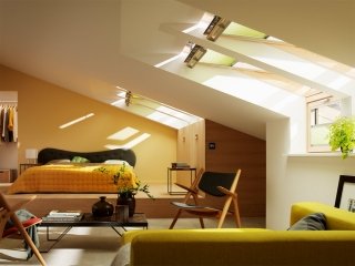 finestra per tetti Integra di Velux con applicazione della Thermo TechnologyTM finestra per tetti Integra di Velux con applicazione della Thermo TechnologyTM
