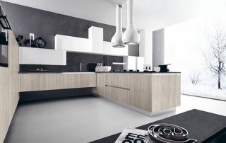 cucina con penisola Ariel di Cesar cucina con penisola Ariel di Cesar