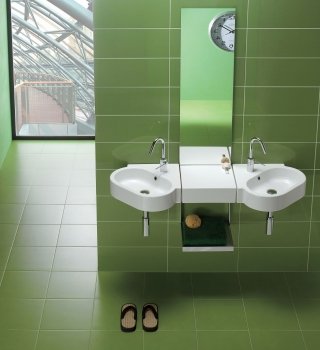 lavandino bagno ad angolo collezione Area di Hatria lavandino bagno ad angolo collezione Area di Hatria