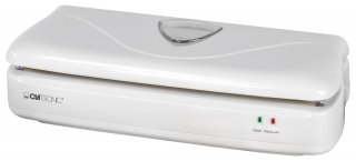 FS 3261 Macchina sigillasacchetti di Clatronic, ideale per porzionare il cibo, sigilla e taglia in una sola operazione è dotata di una potente pompa di aspirazione, finestra per controllo visivo, 2 spie luminose, vano nella base per alloggiamento del cavo di alimentazione. Prezzo: 29,90 euro www.clatronic.it FS 3261 Macchina sigillasacchetti di Clatronic, ideale per porzionare il cibo, sigilla e taglia in una sola operazione è dotata di una potente pompa di aspirazione, finestra per controllo visivo, 2 spie luminose, vano nella base per alloggiamento del cavo di alimentazione. Prezzo: 29,90 euro www.clatronic.it