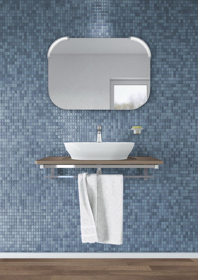 È dotato di sistema anti appannamento lo specchio della serie Softmood di Ideal Standard. Può essere attrezzato con lampade a LED curve da 6 Watt. Prezzo 451 euro. Prezzo della lampada 296 euro. www.idealstandard.it È dotato di sistema anti appannamento lo specchio della serie Softmood di Ideal Standard. Può essere attrezzato con lampade a LED curve da 6 Watt. Prezzo 451 euro. Prezzo della lampada 296 euro. www.idealstandard.it
