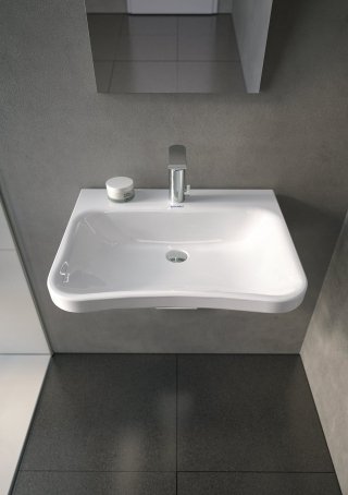 lavabo Vital Med DuraStyle di Duravit, 650 x 570 mm in ceramica bianca per portatori di handicap lavabo Vital Med DuraStyle di Duravit, 650 x 570 mm in ceramica bianca per portatori di handicap